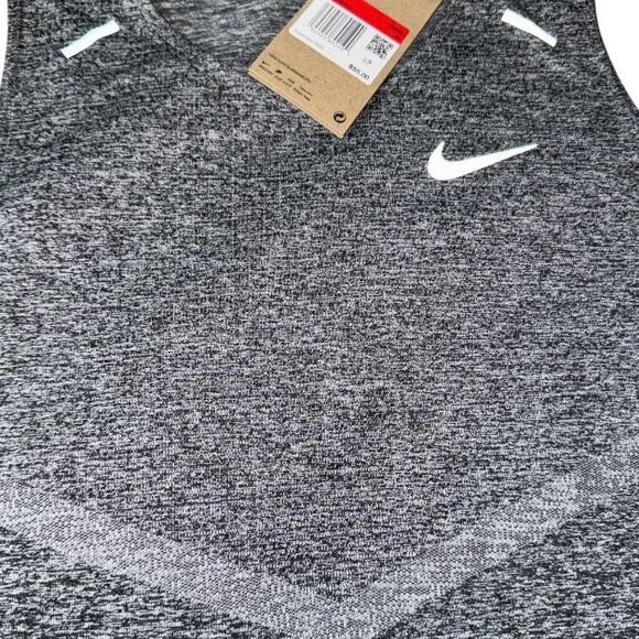 Nike Dri-FIT Rise 365 Tank Top | Large | Black/Heather/Reflective Silver NWT - Picture 7 of 7
